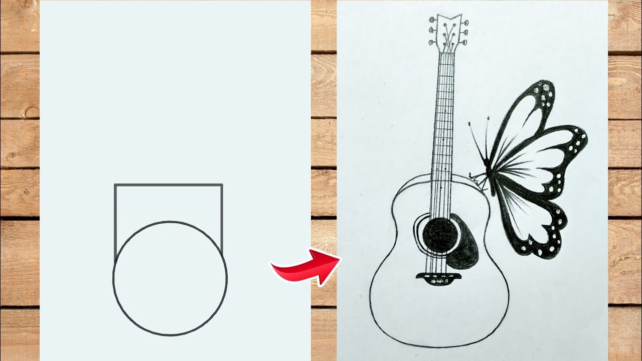 How to Draw a Guitar | Design School